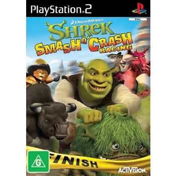 Activision Shrek Smash N Crash Racing PS2 Playstation 2 Game